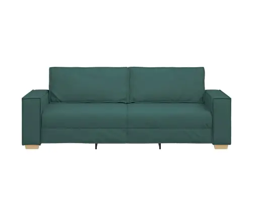 3-Sēdeklis Dīvāns Tumši Zaļš, 180 Cm, Audums Vidaxl