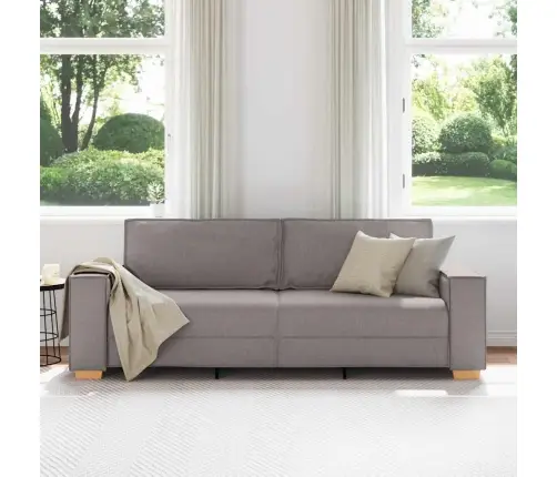 Trīsvietīgs Dīvāns, Pelēkbrūns, 180 Cm, Audums Vidaxl