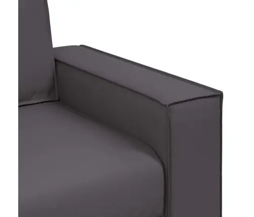 Dīvāna Krēsls Pelēks 59 Cm Mākslīgā Āda Vidaxl