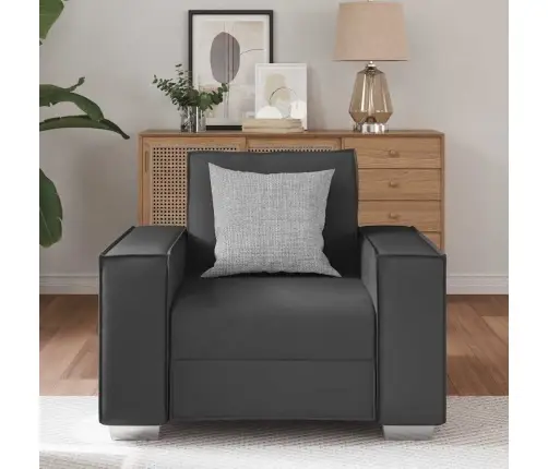 Dīvāna Krēsls Pelēks 59 Cm Mākslīgā Āda Vidaxl