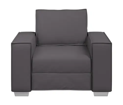 Dīvāna Krēsls Pelēks 59 Cm Mākslīgā Āda Vidaxl