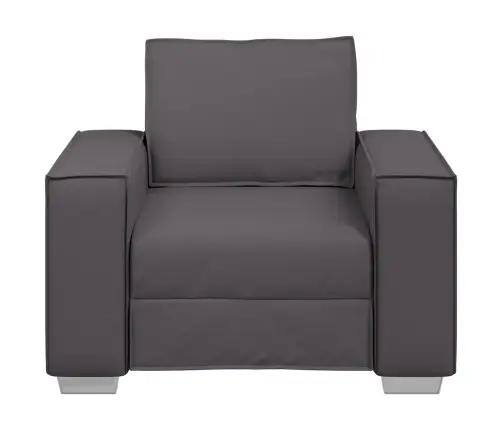 Dīvāna Krēsls Pelēks 59 Cm Mākslīgā Āda Vidaxl