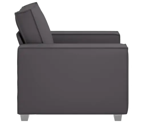 Dīvāna Krēsls Pelēks 59 Cm Mākslīgā Āda Vidaxl