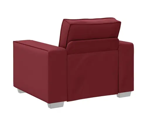 Dīvānkrēsls Ar Spilvenu Vīnsarkans 99 X 78 X 84 Cm Mākslīgā Āda Vidaxl Dīvānkrēsls Ar Spilvenu Vīnsarkans 99 X 78 X 84 Cm Mākslīgā Āda Vidaxl