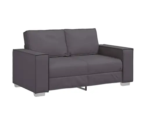 Mīļais Sēdeklis Pelēks 120 Cm No Mākslīgās Ādas Vidaxl