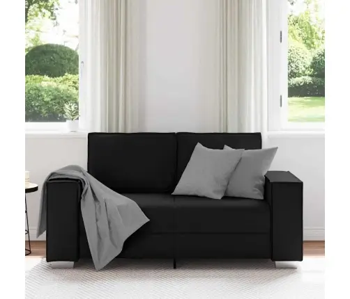 Diivan-Tool Padjaga Must 160 X 78 X 84 Cm Kunstnahk