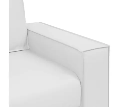Divvietīgs Dīvāns, Balts, 120 Cm, No Mākslīgās Ādas Vidaxl