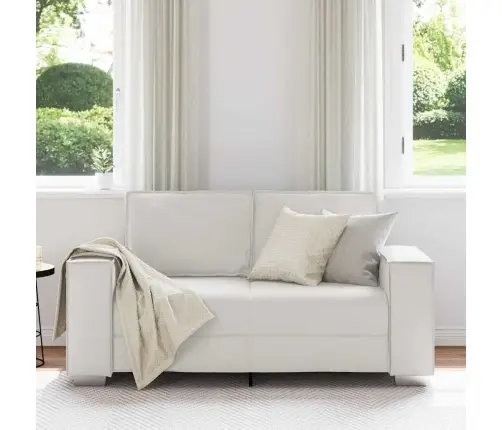 Divvietīgs Dīvāns, Balts, 120 Cm, No Mākslīgās Ādas Vidaxl