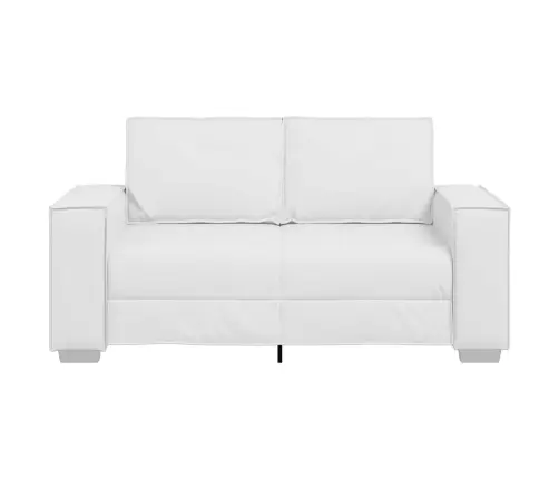 Divvietīgs Dīvāns, Balts, 120 Cm, No Mākslīgās Ādas Vidaxl