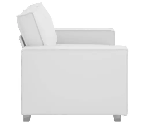 Divvietīgs Dīvāns, Balts, 120 Cm, No Mākslīgās Ādas Vidaxl