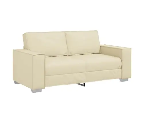 Divvietīgs Dīvāns Krēmkrāsas 140 Cm No Mākslīgās Ādas Vidaxl Divvietīgs Dīvāns Krēmkrāsas 140 Cm No Mākslīgās Ādas Vidaxl