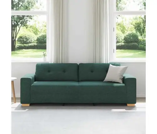 3-Vietīgs Dīvāns Tumši Zaļš, 180 Cm, Audums Vidaxl