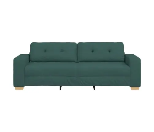 3-Vietīgs Dīvāns Tumši Zaļš, 180 Cm, Audums Vidaxl