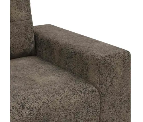 Divvietīgais Dīvāns Tumši Pelēks 120 Cm Mākslīgā Āda Vidaxl