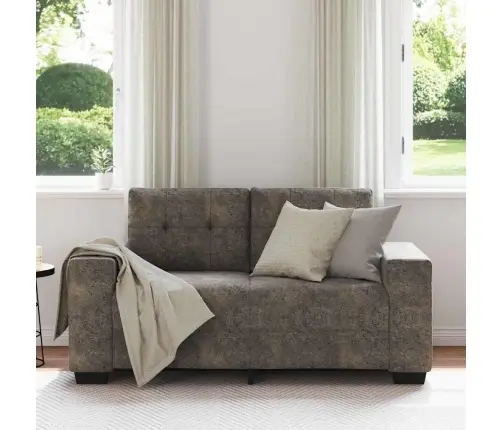 Divvietīgais Dīvāns Tumši Pelēks 120 Cm Mākslīgā Āda Vidaxl