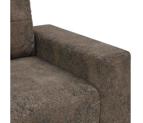 Dvivietė Sofa Su Pagalve Tamsiai Pilka Dirbtinė Oda