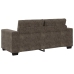 Dvivietė Sofa Su Pagalve Tamsiai Pilka Dirbtinė Oda