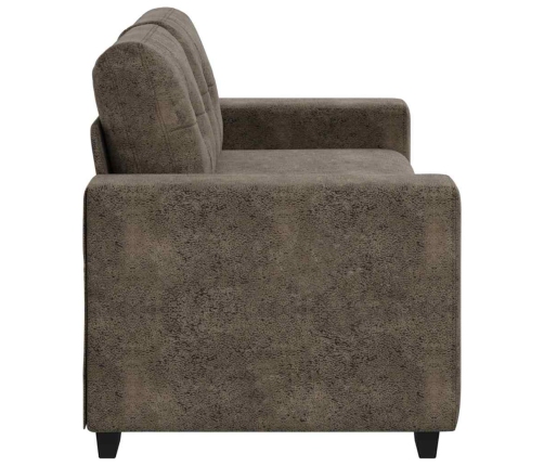 Dvivietė Sofa Su Pagalve Tamsiai Pilka Dirbtinė Oda