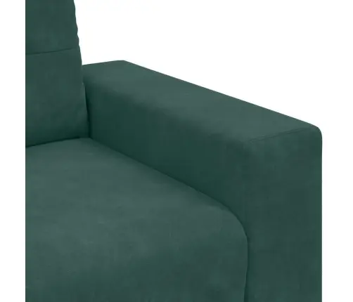 3-Sēžu Dīvāns Tumši Zaļš, 180 Cm, Samts Vidaxl
