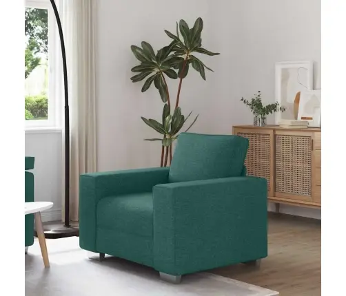 Tumši Zaļš Dīvāna Krēsls - 59 Cm, Audums Vidaxl