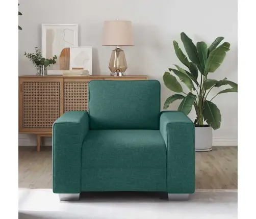 Tumši Zaļš Dīvāna Krēsls - 59 Cm, Audums Vidaxl