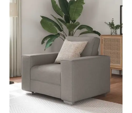 Atzveltnes Krēsls Taupe Krāsā - 59 Cm Audums Vidaxl