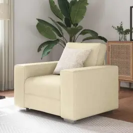 Dīvāns Ar Spilvenu Krēmkrāsa 100 X 77 X 82 Cm Audums Vidaxl Dīvāns Ar Spilvenu Krēmkrāsa 100 X 77 X 82 Cm Audums Vidaxl