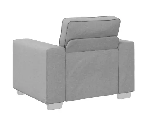 Atzveltnes Krēsls Gaiši Pelēks 59 Cm Audumā Vidaxl