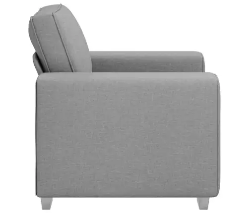 Atzveltnes Krēsls Gaiši Pelēks 59 Cm Audumā Vidaxl