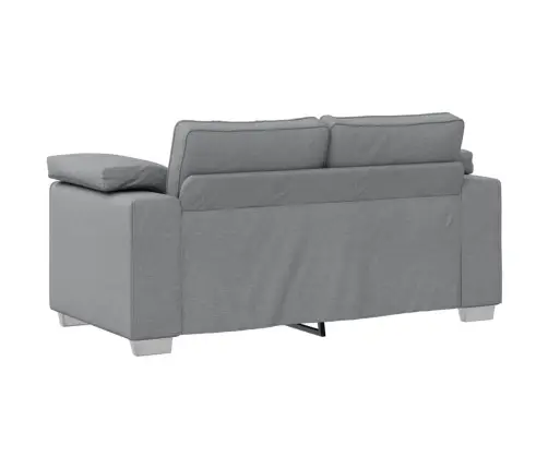 Dīvāns Ar Spilvenu Gaiši Pelēka 160 X 77 X 82 Cm Audums Vidaxl