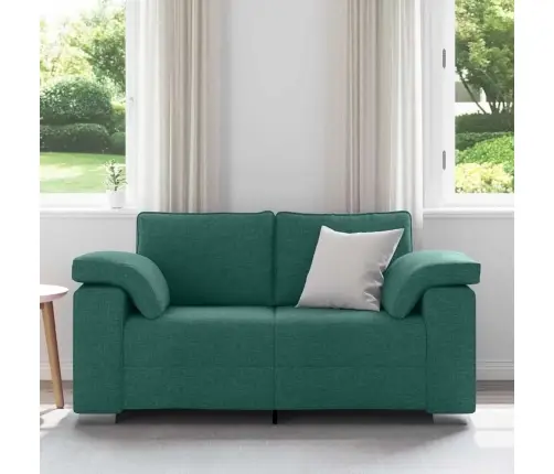 Dīvāns Ar Spilvenu Tumši Zaļš 160 X 77 X 82 Cm Audums Vidaxl