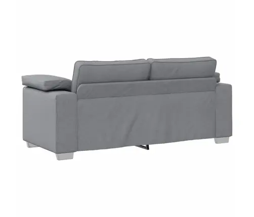 Divvietīgs Dīvāns Gaiši Pelēks - 140 Cm Audums Vidaxl