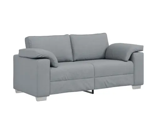 Divvietīgs Dīvāns Gaiši Pelēks - 140 Cm Audums Vidaxl