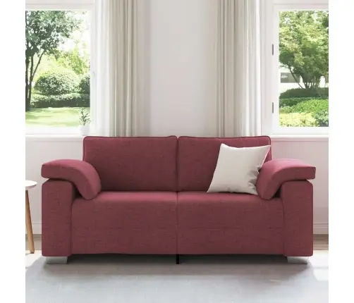 Dīvāns Ar Spilvenu Vīnsarkans 180 X 77 X 82 Cm Audums Vidaxl