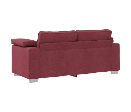 Dīvāns Ar Spilvenu Vīnsarkans 180 X 77 X 82 Cm Audums Vidaxl