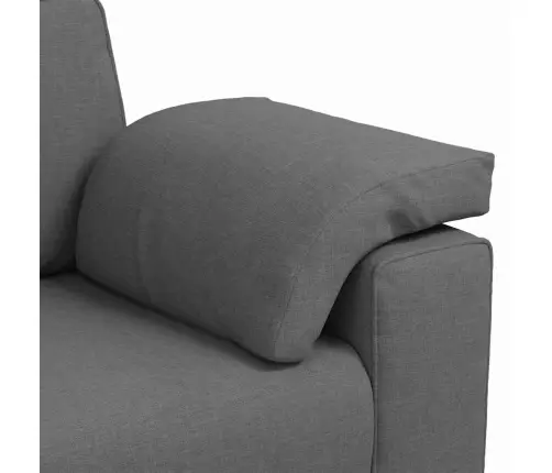 Sofa Su Pagalve Tamsiai Pilka 219 X 77 X 82 Cm Audinys