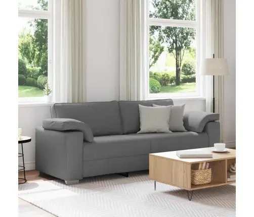 Sofa Su Pagalve Tamsiai Pilka 219 X 77 X 82 Cm Audinys