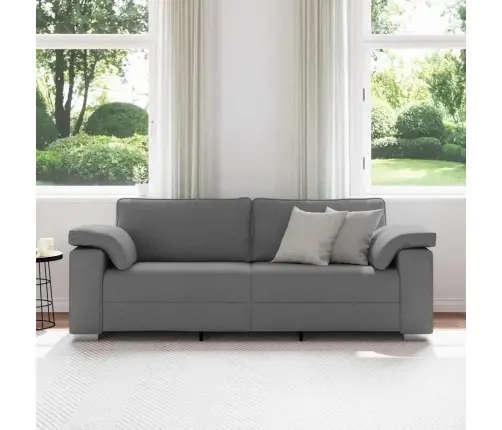 Sofa Su Pagalve Tamsiai Pilka 219 X 77 X 82 Cm Audinys