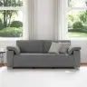 Sofa Su Pagalve Tamsiai Pilka 219 X 77 X 82 Cm Audinys