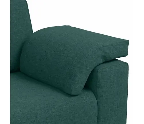 Dīvāns Ar Spilvenu Tumši Zaļa 219 X 77 X 82 Cm Audums Vidaxl