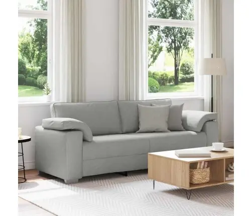 3 Vietīgs Dīvāns Gaiši Pelēks, 178 Cm, Audums Vidaxl