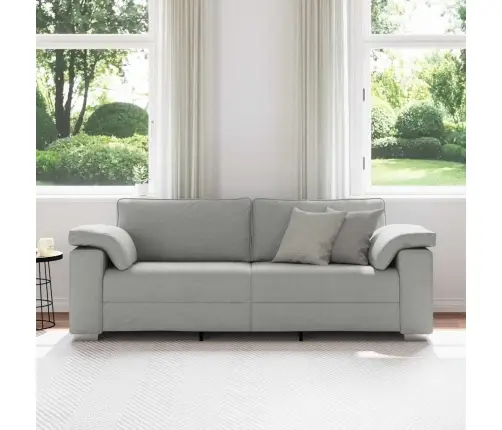 3 Vietīgs Dīvāns Gaiši Pelēks, 178 Cm, Audums Vidaxl