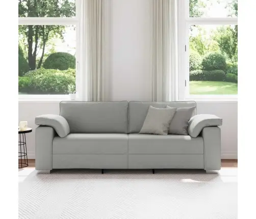 3 Vietīgs Dīvāns Gaiši Pelēks, 178 Cm, Audums Vidaxl