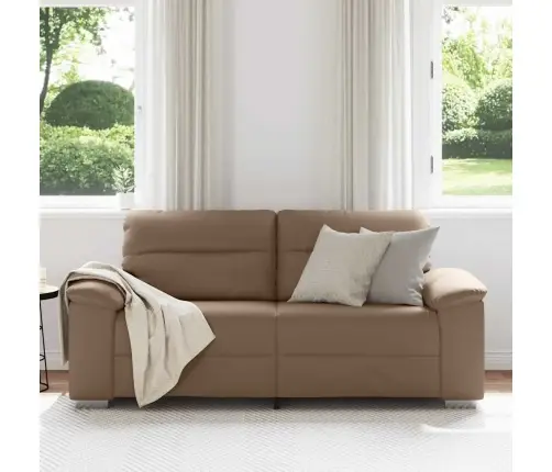 Divvietīgs Dīvāns, Kapučīno, 140 Cm, Mākslīgā Āda Vidaxl
