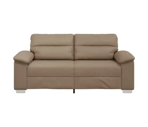 Divvietīgs Dīvāns, Kapučīno, 140 Cm, Mākslīgā Āda Vidaxl