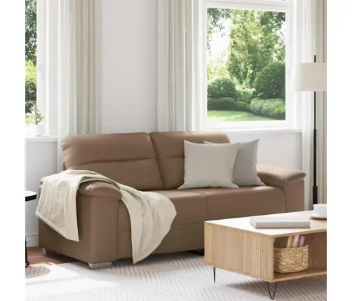 Divvietīgs Dīvāns, Kapučīno, 140 Cm, Mākslīgā Āda Vidaxl