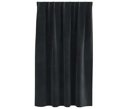 Aptumšojošie Aizkari 2 Pcs Melna 140 X 140 Cm Samts Vidaxl