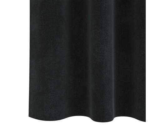 Kardinaid Kardinatega 2 Pcs Must 140 X 260 Cm Samet