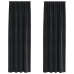 Kardinaid Kardinatega 2 Pcs Must 140 X 260 Cm Samet