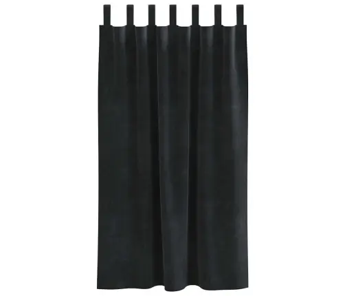 Pimendavad Kardinad 2 Pcs Must 140 X 175 Cm Samet